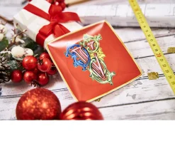 Piattino alphabet porcellana lettera v Versace