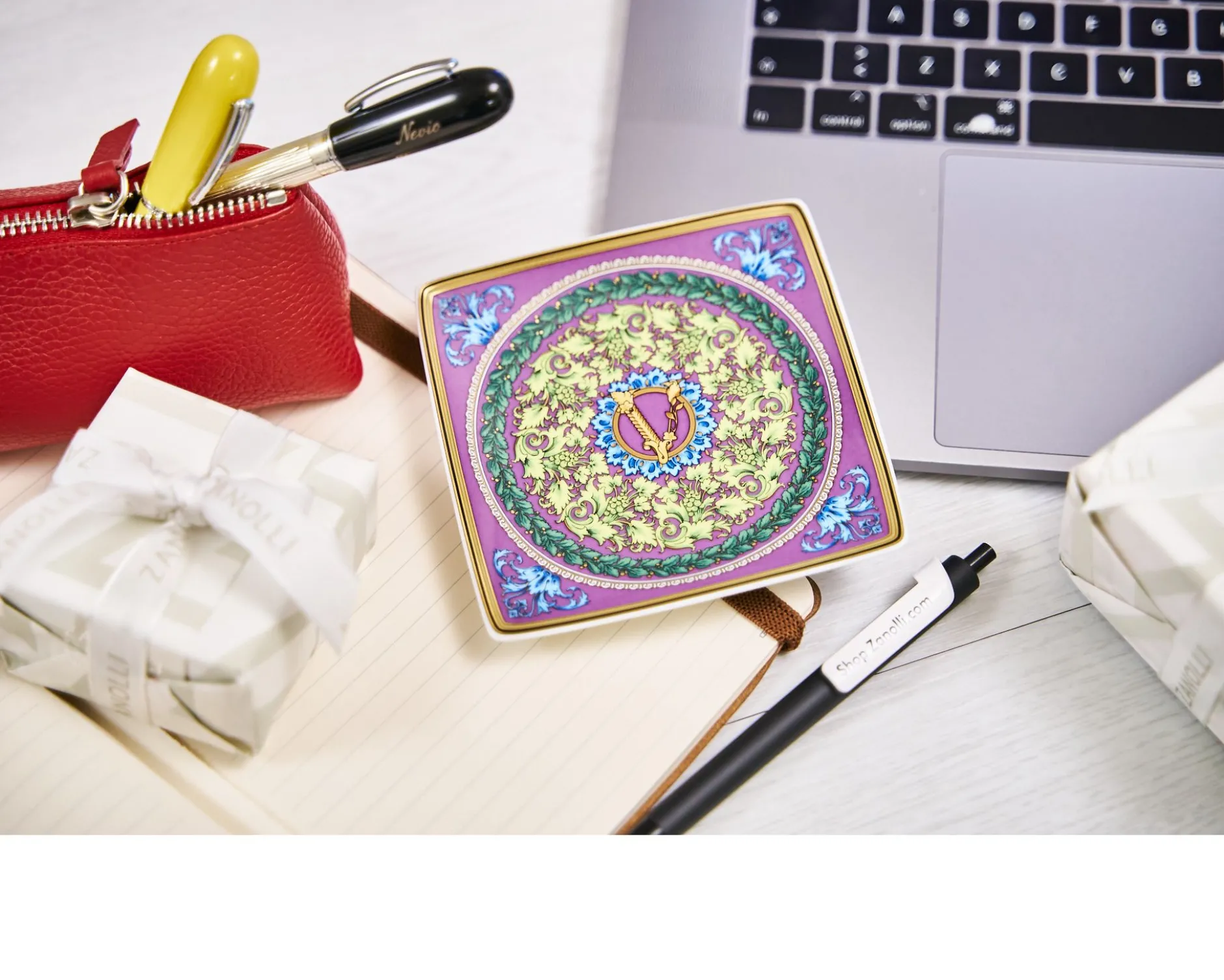 Piattino barocco mosaic porcellana Versace