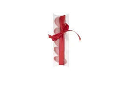 Piattino cuore flame con tubo portaconfetti Selezione zanolli