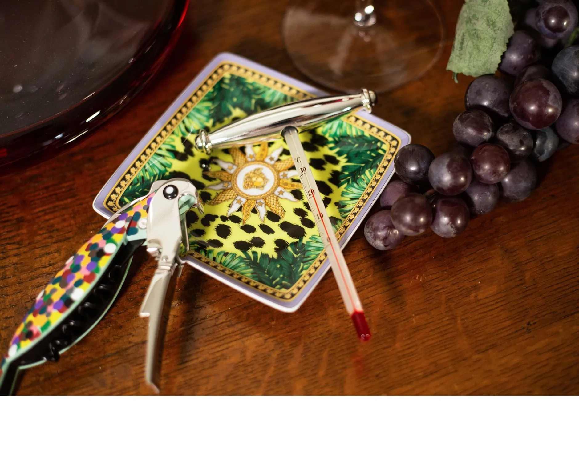 Piattino jungle animalier porcellana Versace