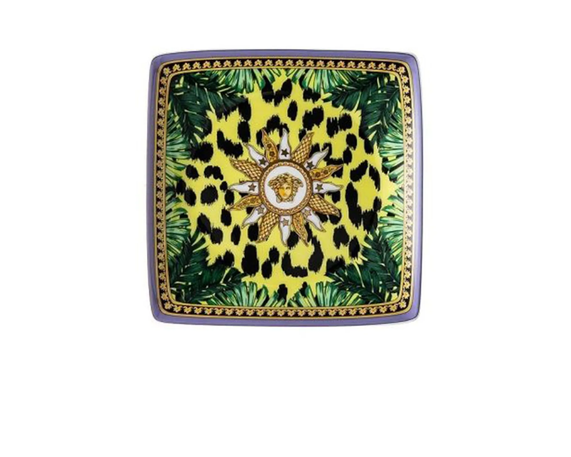 Piattino jungle animalier porcellana Versace