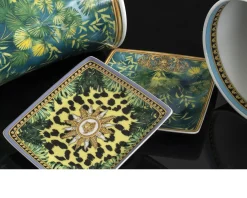Piattino jungle animalier porcellana Versace