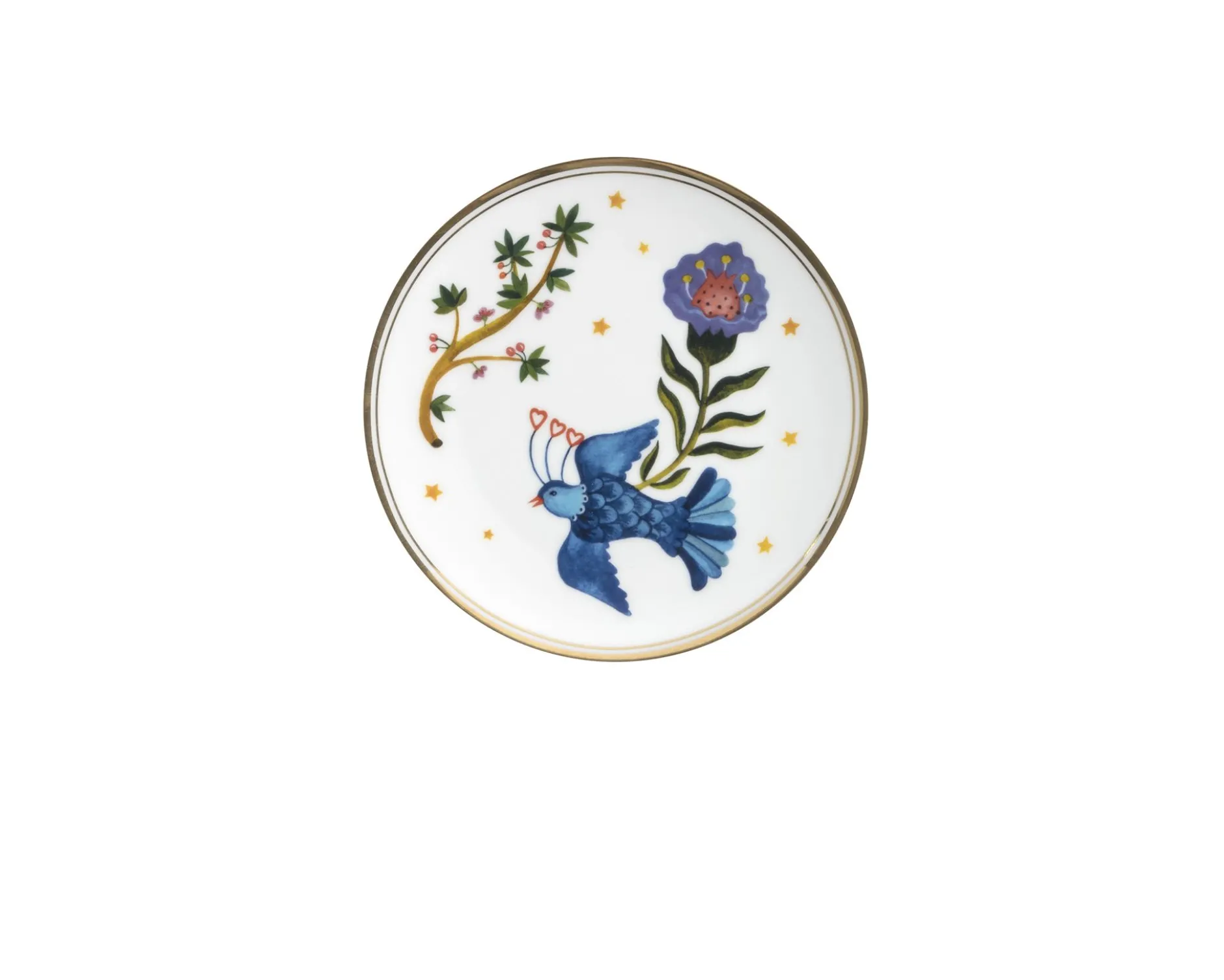 Piattino la tavola scomposta porcellana little bird Bitossi home