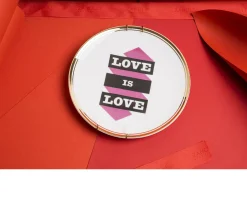 Piattino la tavola scomposta porcellana love is love Bitossi home