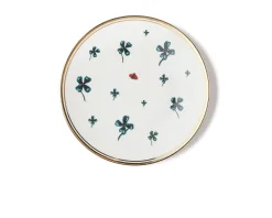 Piattino la tavola scomposta porcellana quadrifoglio Bitossi home