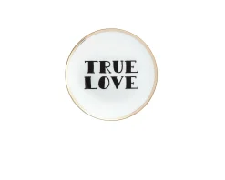 Piattino la tavola scomposta porcellana true love Bitossi home