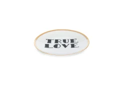 Piattino la tavola scomposta porcellana true love Bitossi home