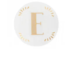 Piattino lettering porcellana lettera e Bitossi home