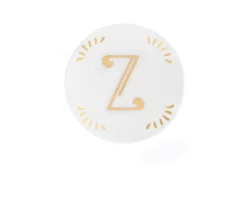 Piattino lettering porcellana lettera z Bitossi home