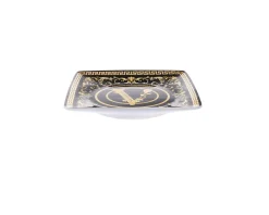 Piattino virtus gala porcellana nero Versace