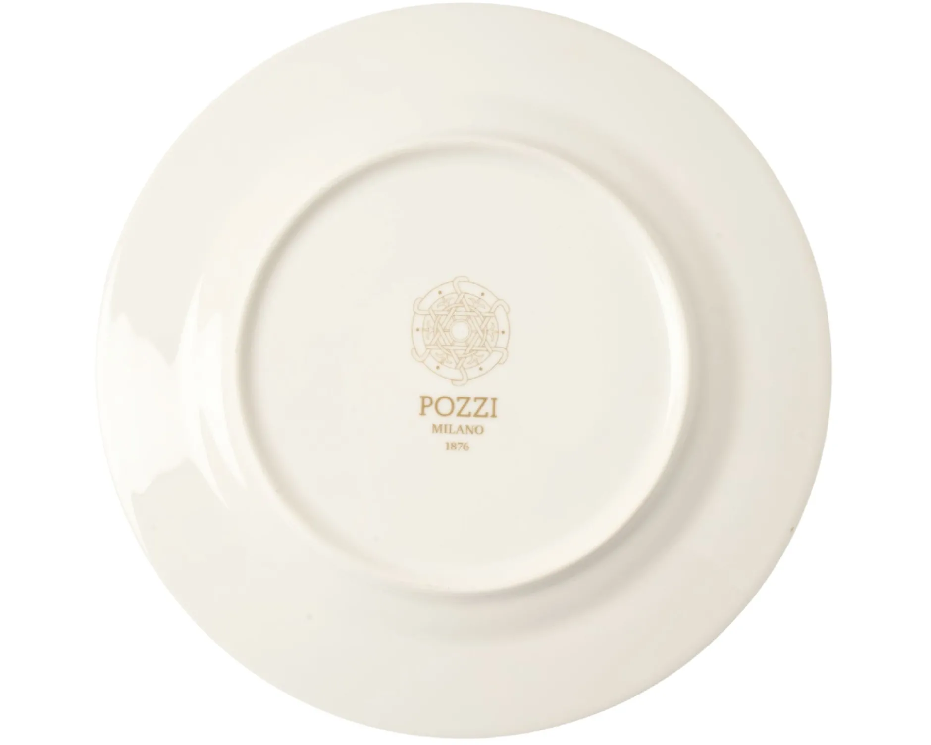 Piatto dessert cheval porcellana bianco Pozzi milano