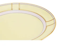 Piatto dessert diva porcellana giallo Richard ginori