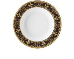 Piatto fondo i love baroque porcellana nero Versace