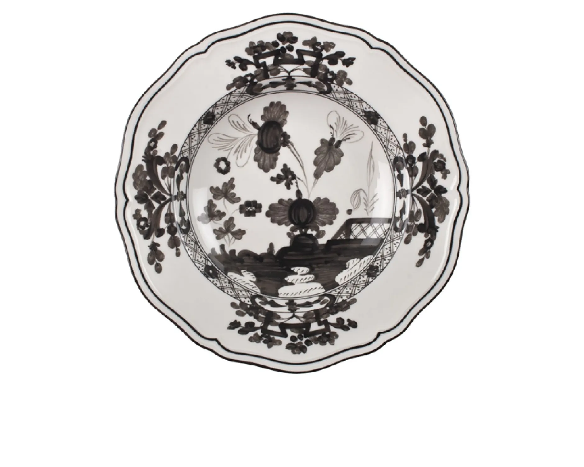 Piatto fondo oriente italiano albus porcellana Richard ginori