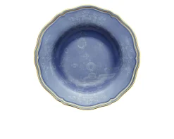 Piatto fondo oriente italiano pervinca porcellana Richard ginori