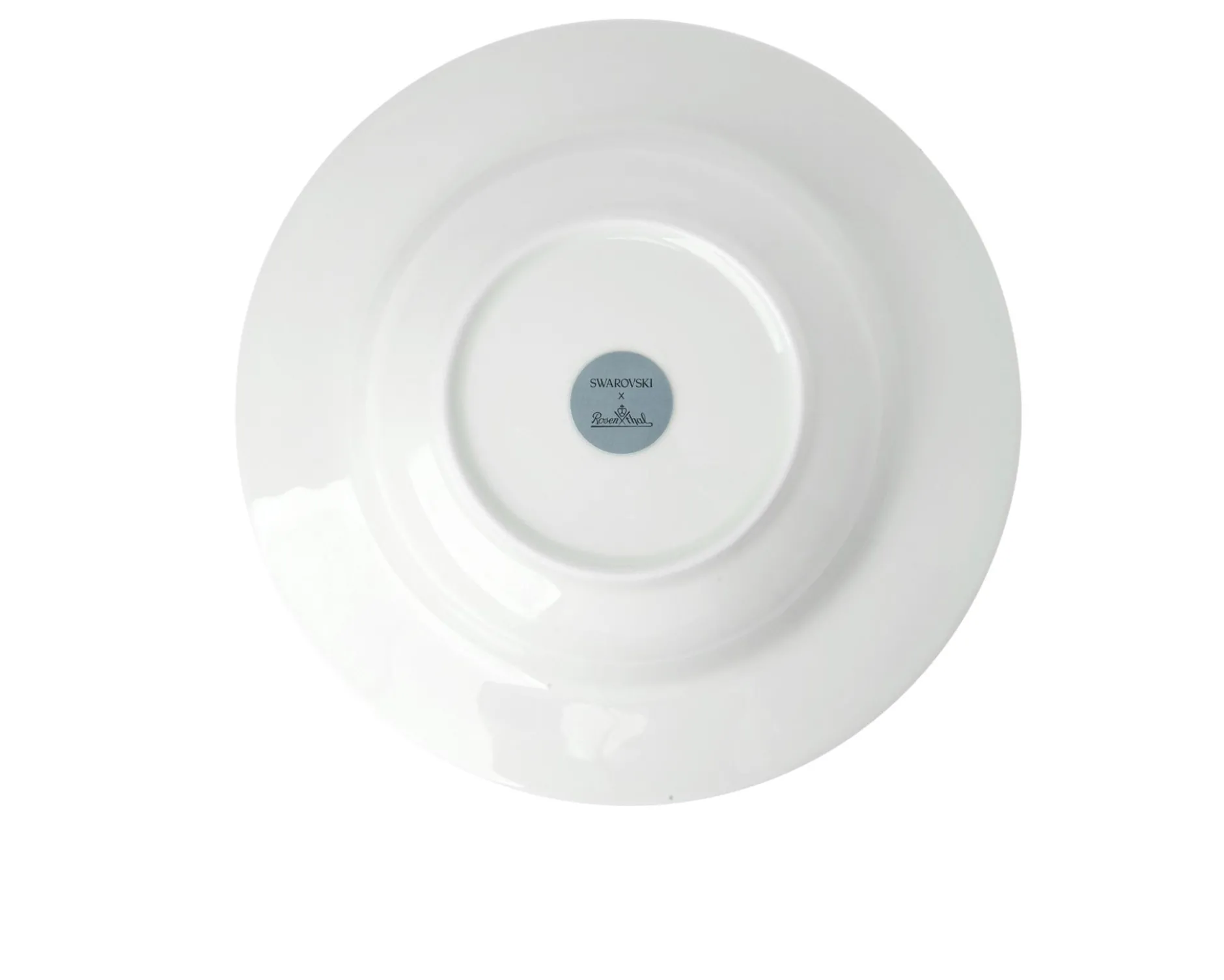 Piatto fondo signum azure porcellana Swarovski x rosenthal