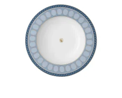 Piatto fondo signum azure porcellana Swarovski x rosenthal