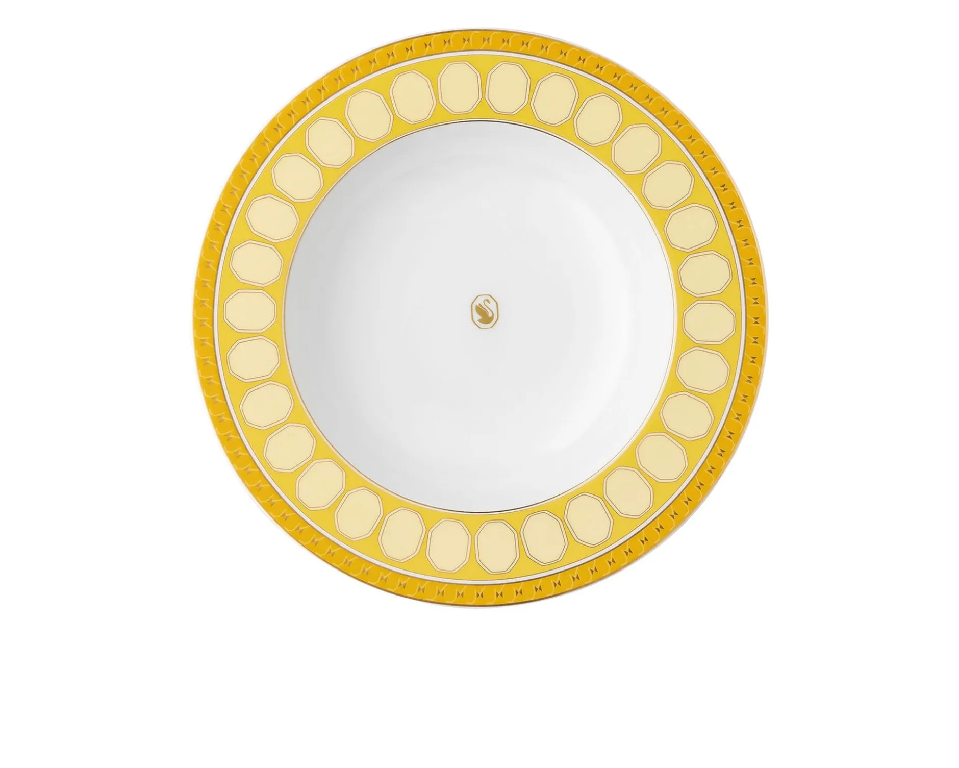Piatto fondo signum jonquil porcellana Swarovski x rosenthal