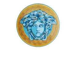Piatto frutta madusa amplified porcellana blu Versace