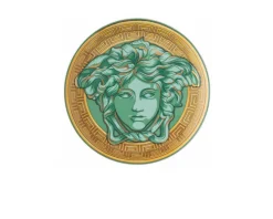 Piatto frutta madusa amplified porcellana verde Versace