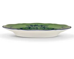 Piatto pane oriente italiano malachite porcellana Richard ginori