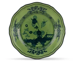 Piatto pane oriente italiano malachite porcellana Richard ginori