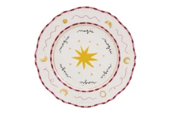 Piatto piano il frutto della passione porcellana stella Bitossi home