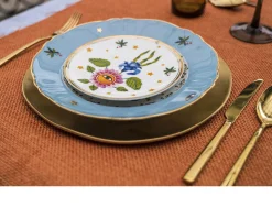 Piatto piano la tavola scomposta porcellana Bitossi home