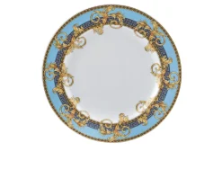 Piatto piano prestige gala bleu porcellana Versace