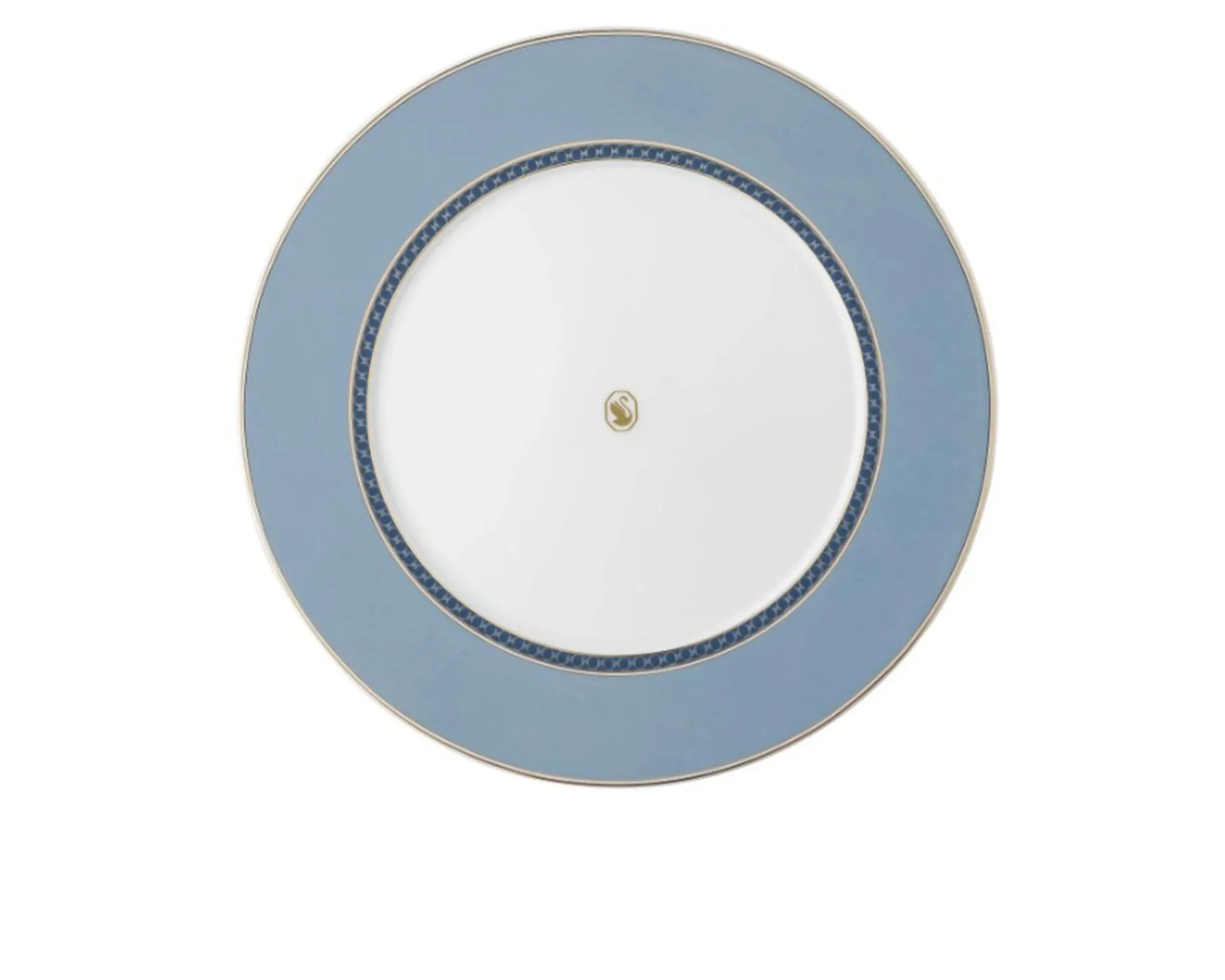 Piatto piano signum azure porcellana Swarovski x rosenthal