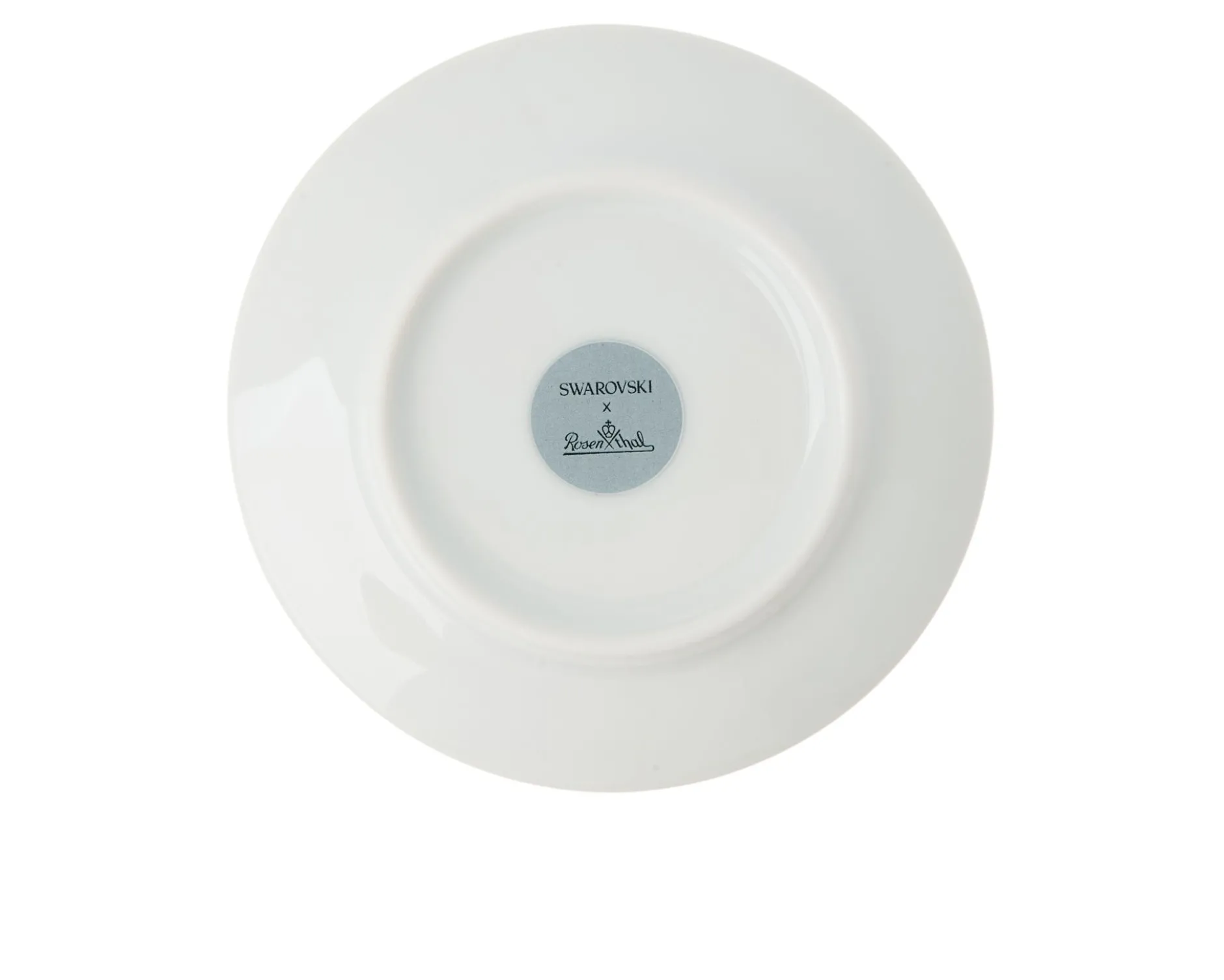 Piatto piano signum azure porcellana Swarovski x rosenthal