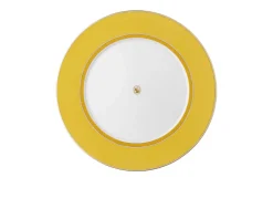 Piatto piano signum jonquil porcellana Swarovski x rosenthal