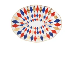 Piatto portata ovale abracadabra quadri porcellana Bitossi home