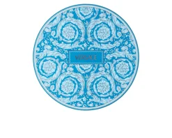 Piatto segnaposto barocco teal porcellana Versace