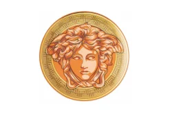 Piatto segnaposto madusa amplified porcellana arancione Versace