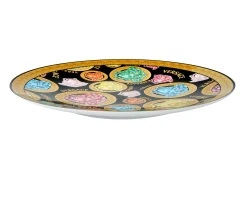Piatto segnaposto madusa amplified porcellana nero Versace
