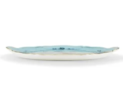 Piatto torta oriente italiano iris porcellana Richard ginori