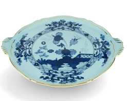 Piatto torta oriente italiano iris porcellana Richard ginori