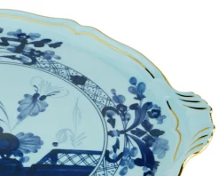 Piatto torta oriente italiano iris porcellana Richard ginori