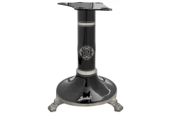 Piedistallo per affettatrice b2 acciaio colore nero con decoro argento Berkel