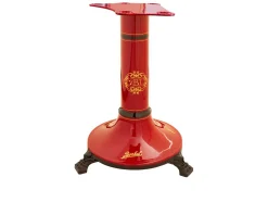 Piedistallo per affettatrice b2 acciaio colore rosso con decoro oro Berkel