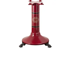 Piedistallo per affettatrice p15 acciaio colore rosso con decoro oro Berkel
