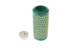 Portacandela rombi verde Selezione zanolli
