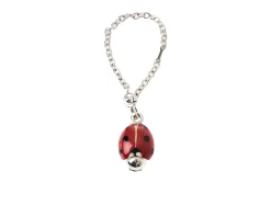 Portachiavi coccinella argento Selezione zanolli