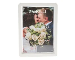 Portafoto double face in legno bianco Selezione zanolli