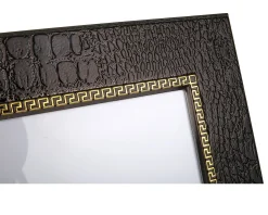 Portafoto frames argento bilaminato nero Versace