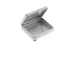 Portapillole quadro argento liscio Selezione zanolli