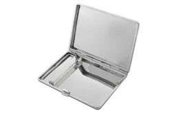 Portasigarette argento con incisione floreale Selezione zanolli