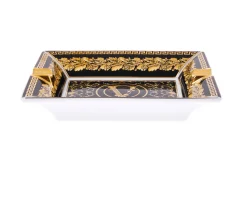 Posacenere virtus gala porcellana nero Versace