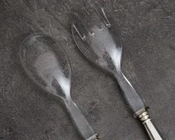 Posate insalata argento 2 pezzi in stile san marco usato ricondizionato Zanolli vintage
